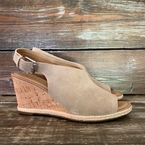 Franco Sarto Julien Cork Wedges Size 9.5